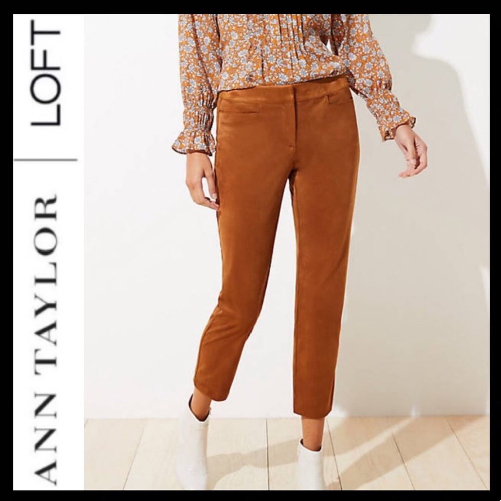 NWOT Ann Taylor Loft Vegan Suede Pants